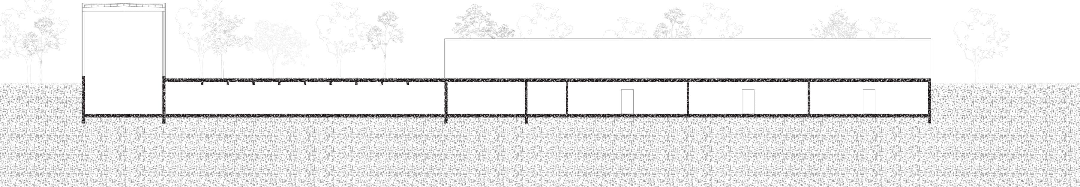 Schaulager und Archiv — long section