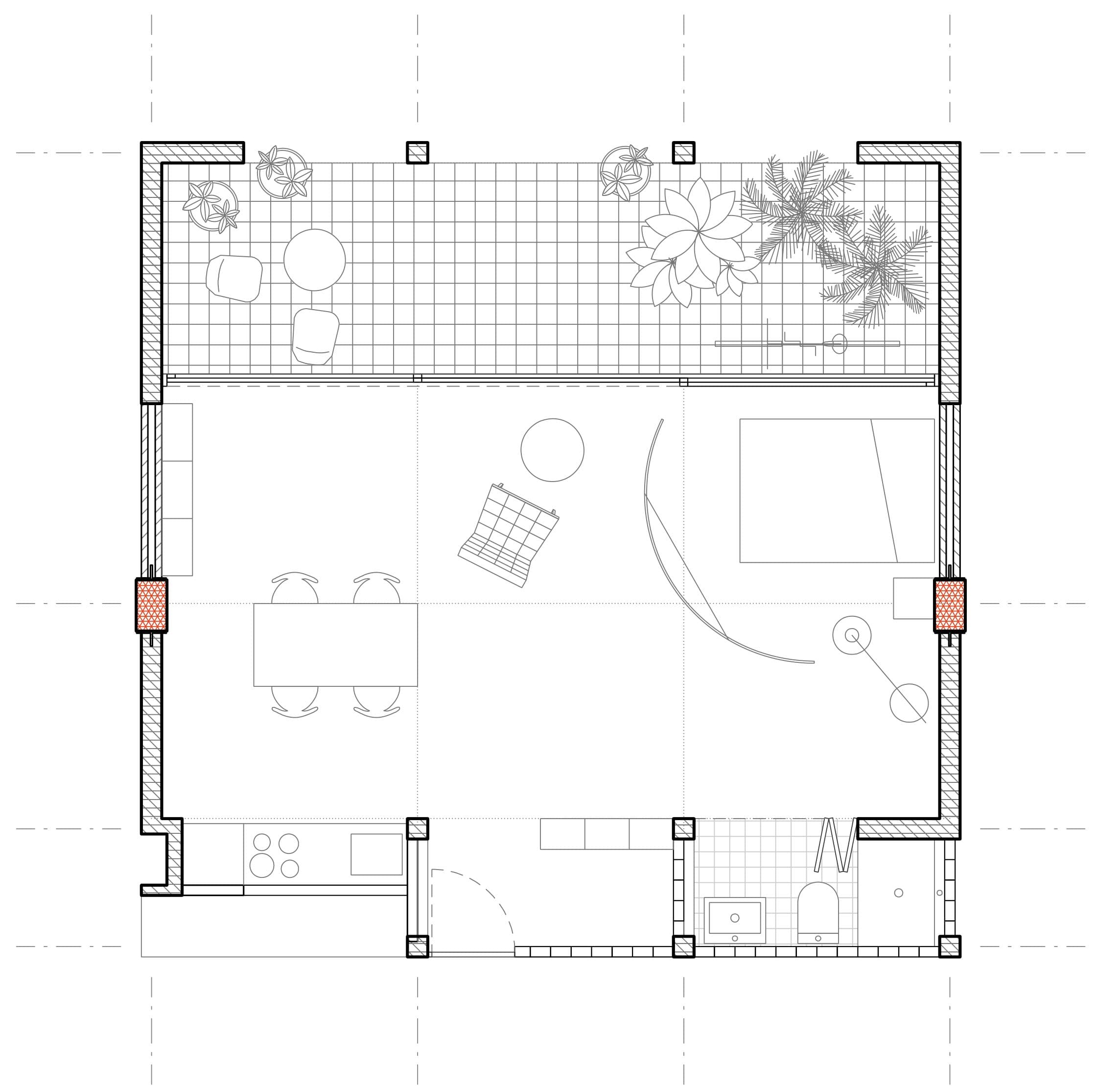 The Modern Villa — unit plan, the creative