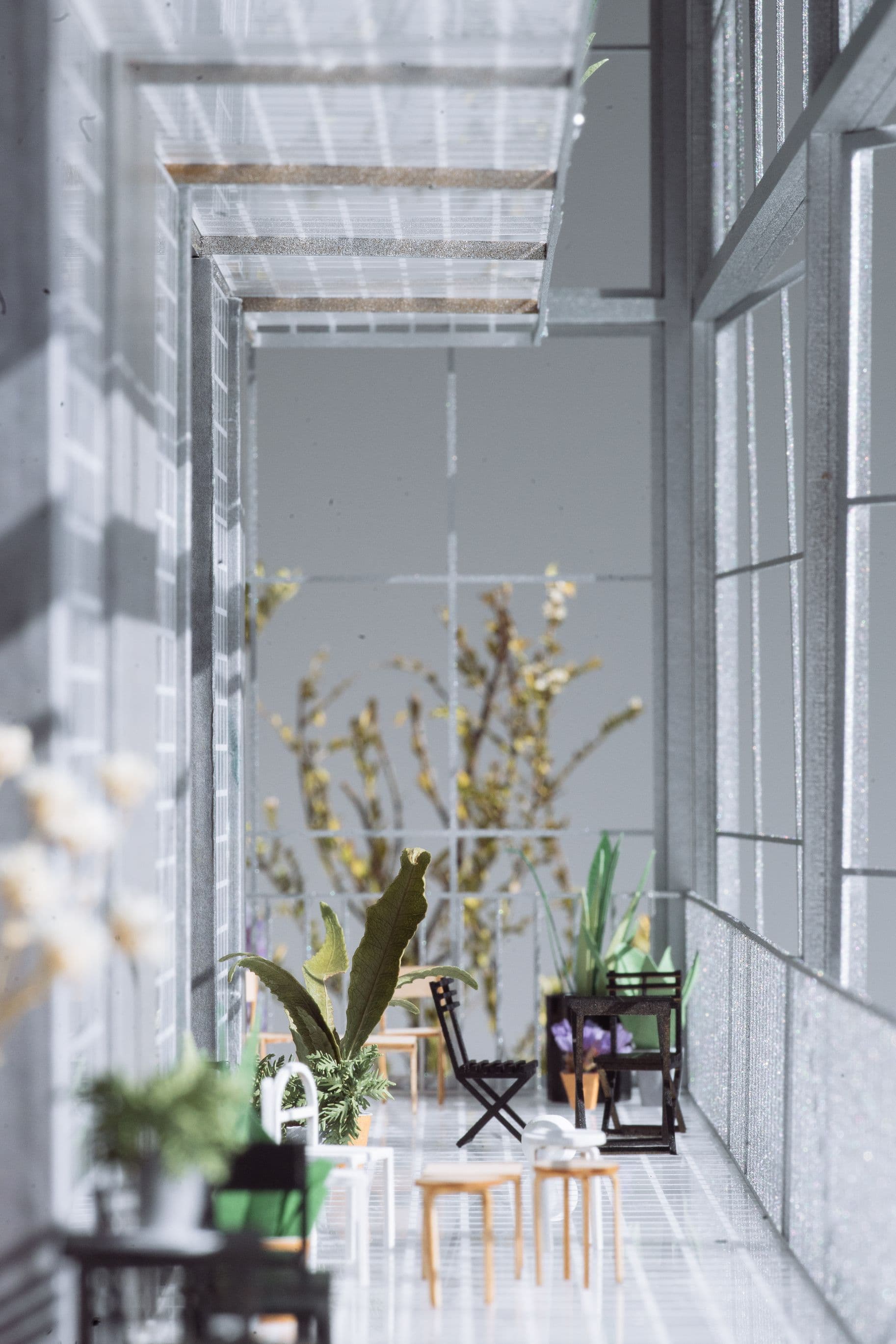 The Modern Villa — 1:50 model, loggia
